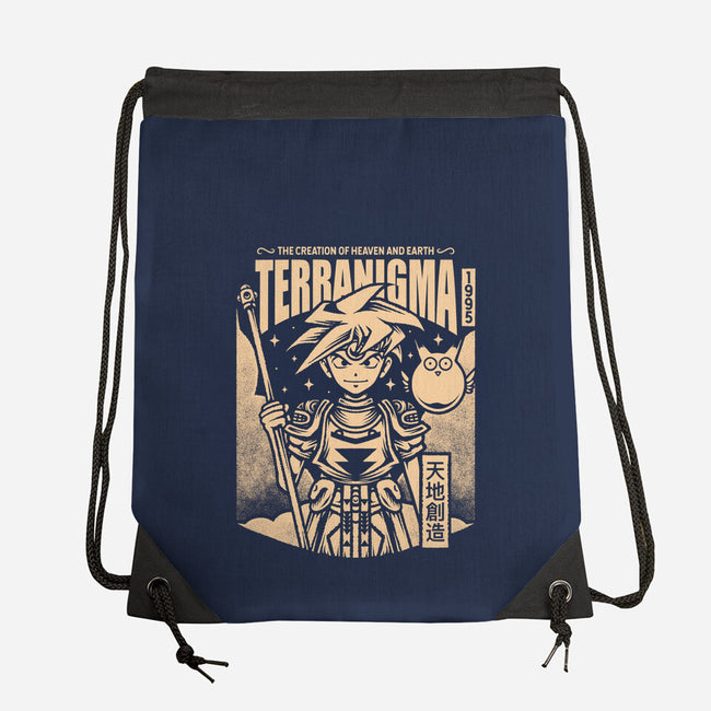 Ark And Yomi Terranigma-None-Drawstring-Bag-Alundrart