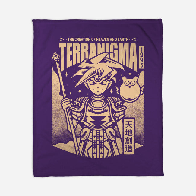 Ark And Yomi Terranigma-None-Fleece-Blanket-Alundrart