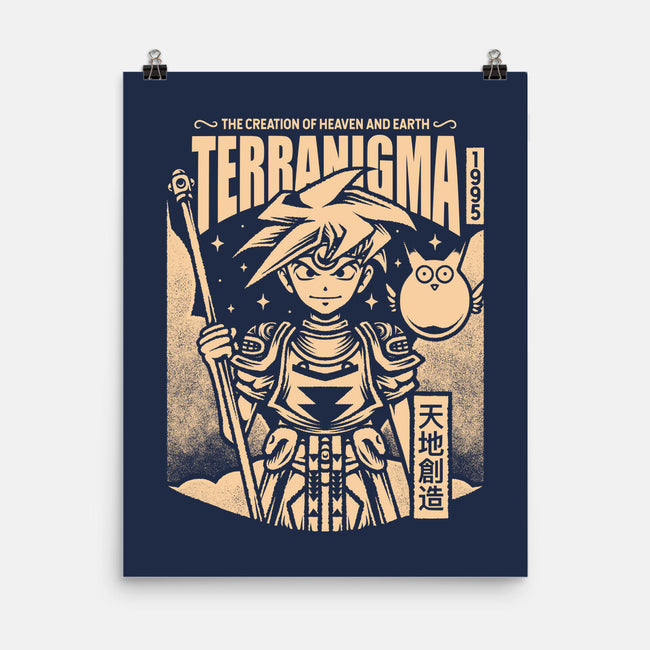 Ark And Yomi Terranigma-None-Matte-Poster-Alundrart