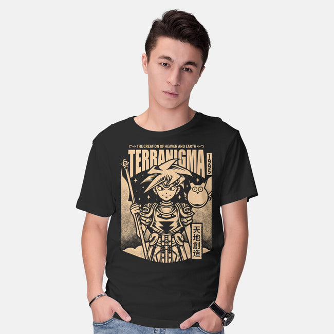 Ark And Yomi Terranigma-Mens-Basic-Tee-Alundrart