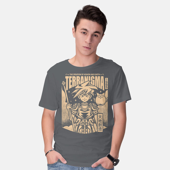 Ark And Yomi Terranigma-Mens-Basic-Tee-Alundrart