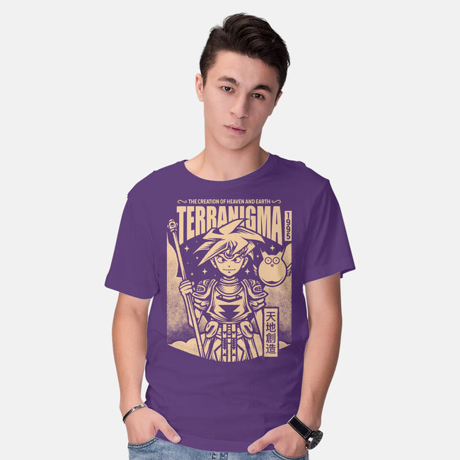 Ark And Yomi Terranigma-Mens-Basic-Tee-Alundrart