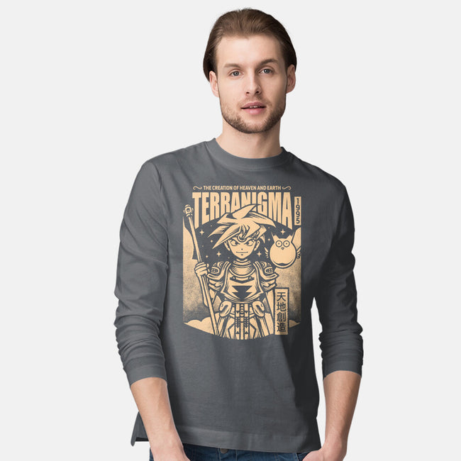 Ark And Yomi Terranigma-Mens-Long Sleeved-Tee-Alundrart