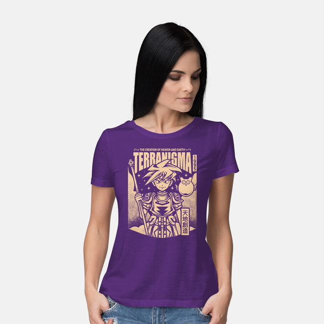 Ark And Yomi Terranigma-Womens-Basic-Tee-Alundrart