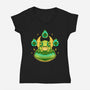 Frinos And The Shades-Womens-V-Neck-Tee-Alundrart