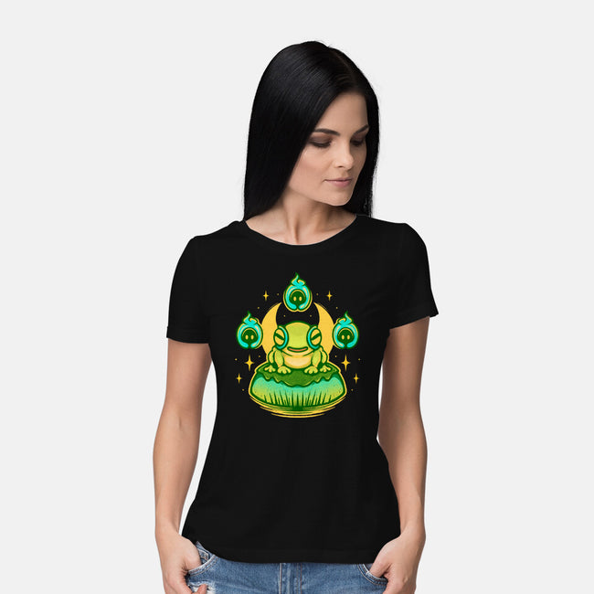 Frinos And The Shades-Womens-Basic-Tee-Alundrart