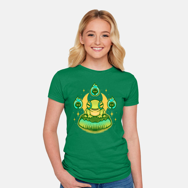 Frinos And The Shades-Womens-Fitted-Tee-Alundrart