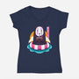 Dark Spirit Summer-Womens-V-Neck-Tee-Alundrart