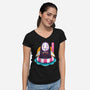 Dark Spirit Summer-Womens-V-Neck-Tee-Alundrart