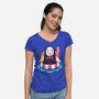 Dark Spirit Summer-Womens-V-Neck-Tee-Alundrart