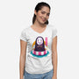 Dark Spirit Summer-Womens-V-Neck-Tee-Alundrart