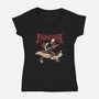 Modal Mayhem-Womens-V-Neck-Tee-Wheels
