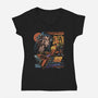 No Poodoo Podracing-Womens-V-Neck-Tee-Wheels
