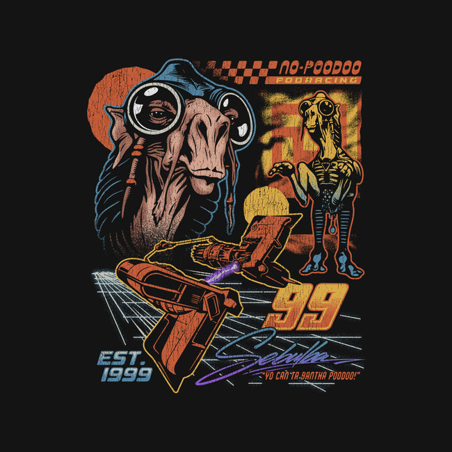 No Poodoo Podracing-Womens-Fitted-Tee-Wheels