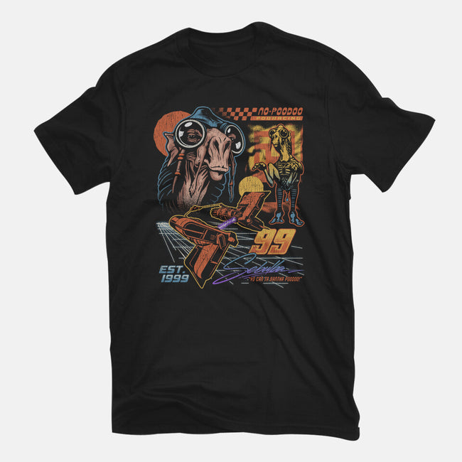 No Poodoo Podracing-Womens-Fitted-Tee-Wheels