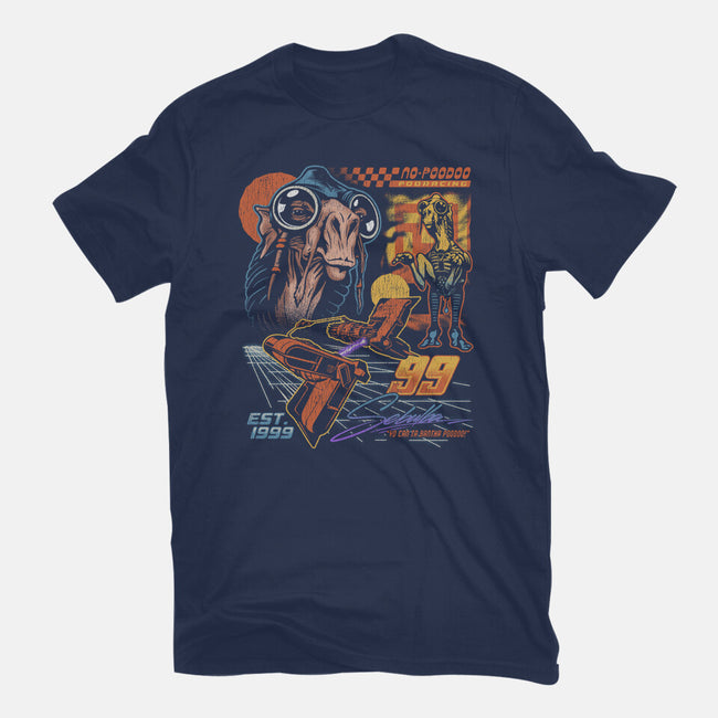 No Poodoo Podracing-Womens-Fitted-Tee-Wheels