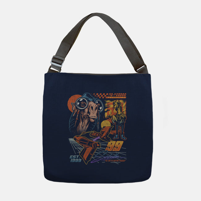 No Poodoo Podracing-None-Adjustable Tote-Bag-Wheels