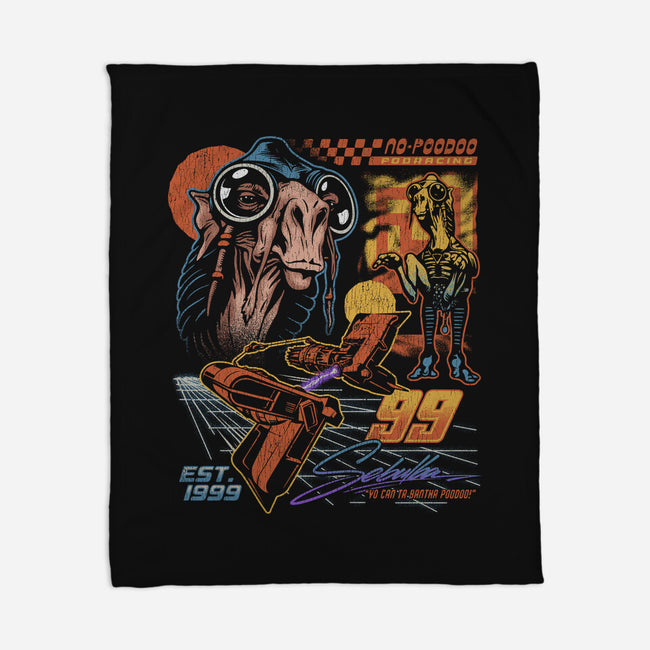 No Poodoo Podracing-None-Fleece-Blanket-Wheels