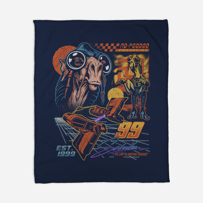 No Poodoo Podracing-None-Fleece-Blanket-Wheels