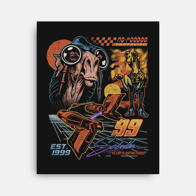 No Poodoo Podracing-None-Stretched-Canvas-Wheels
