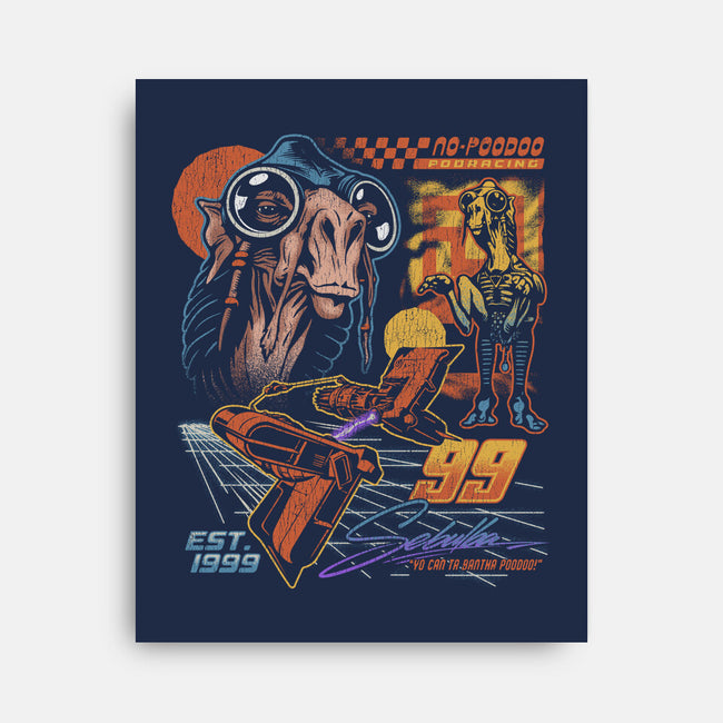 No Poodoo Podracing-None-Stretched-Canvas-Wheels
