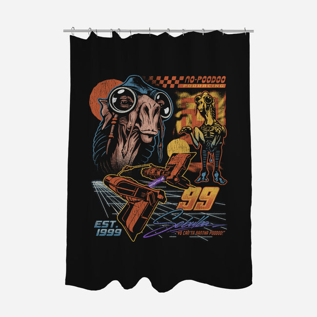 No Poodoo Podracing-None-Polyester-Shower Curtain-Wheels