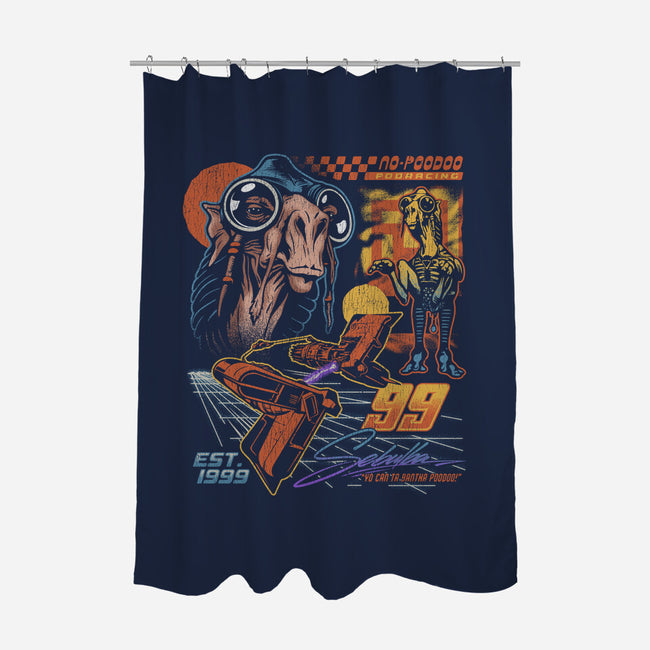 No Poodoo Podracing-None-Polyester-Shower Curtain-Wheels