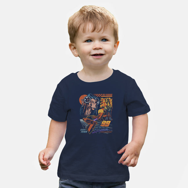 No Poodoo Podracing-Baby-Basic-Tee-Wheels