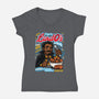 Cap'n LandO's-Womens-V-Neck-Tee-Wheels