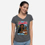 Cap'n LandO's-Womens-V-Neck-Tee-Wheels