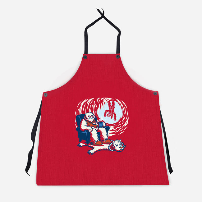 Cozy Cave-Unisex-Kitchen-Apron-Wheels