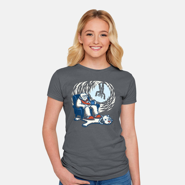 Cozy Cave-Womens-Fitted-Tee-Wheels