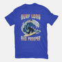 Surf Long And Prosper-Womens-Fitted-Tee-NMdesign