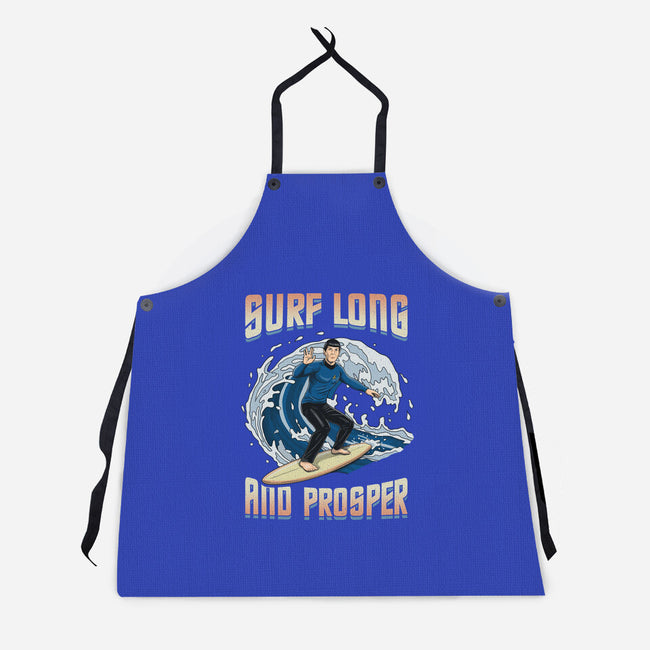 Surf Long And Prosper-Unisex-Kitchen-Apron-NMdesign