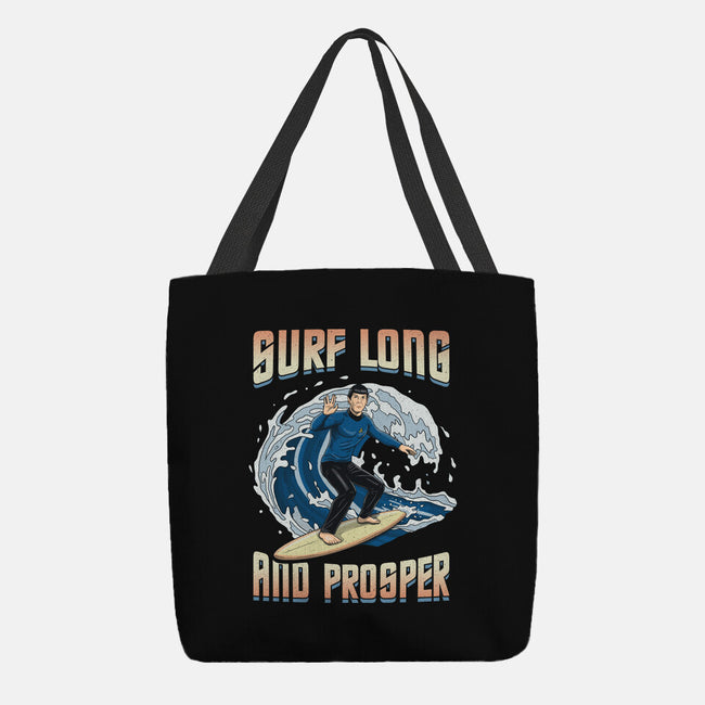 Surf Long And Prosper-None-Basic Tote-Bag-NMdesign