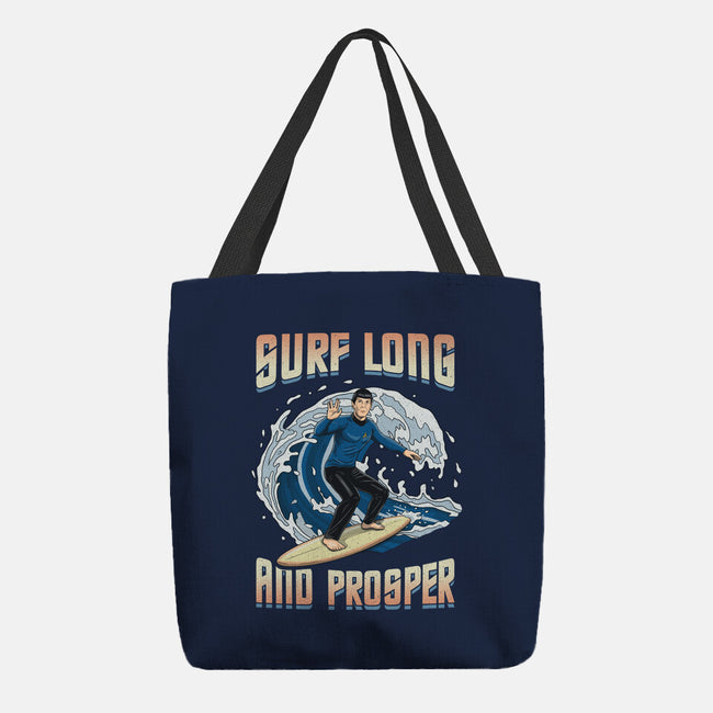 Surf Long And Prosper-None-Basic Tote-Bag-NMdesign