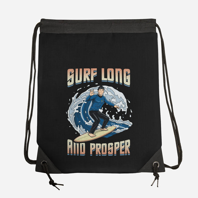 Surf Long And Prosper-None-Drawstring-Bag-NMdesign