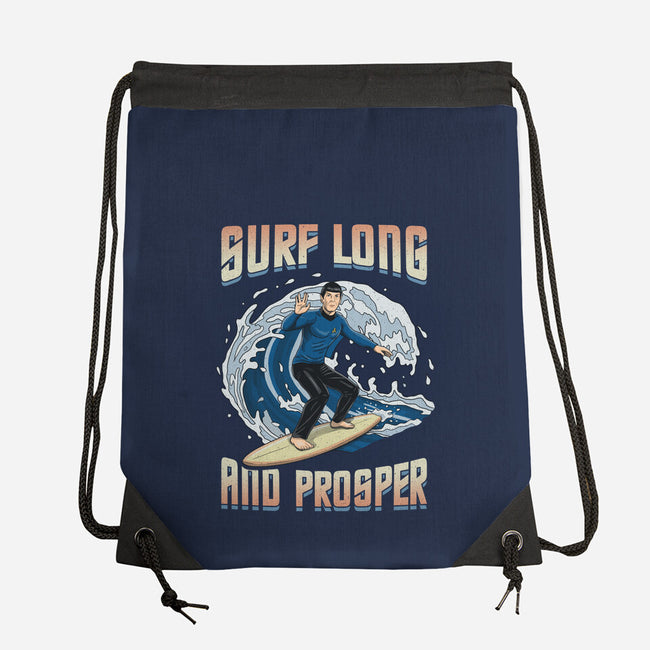 Surf Long And Prosper-None-Drawstring-Bag-NMdesign