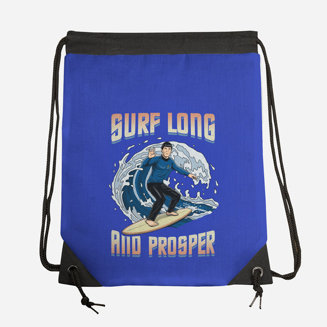 Surf Long And Prosper-None-Drawstring-Bag-NMdesign