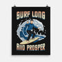 Surf Long And Prosper-None-Matte-Poster-NMdesign