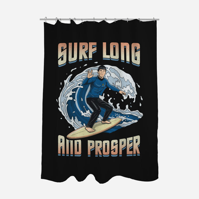 Surf Long And Prosper-None-Polyester-Shower Curtain-NMdesign