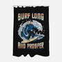 Surf Long And Prosper-None-Polyester-Shower Curtain-NMdesign