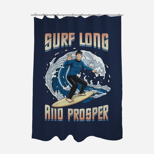 Surf Long And Prosper-None-Polyester-Shower Curtain-NMdesign