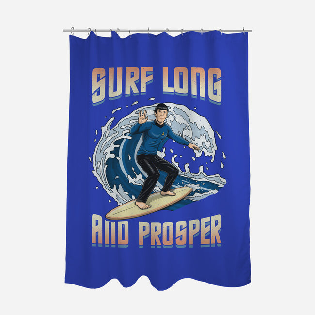 Surf Long And Prosper-None-Polyester-Shower Curtain-NMdesign