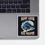 Surf Long And Prosper-None-Glossy-Sticker-NMdesign