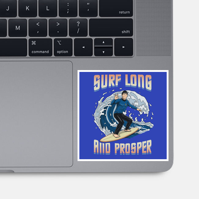 Surf Long And Prosper-None-Glossy-Sticker-NMdesign
