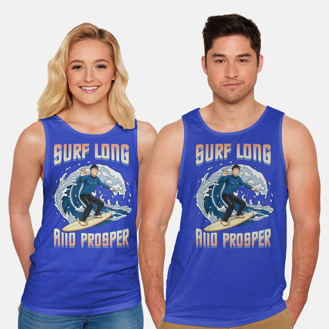 Surf Long And Prosper-Unisex-Basic-Tank-NMdesign