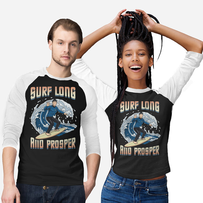 Surf Long And Prosper-Unisex-Baseball-Tee-NMdesign