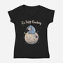 Le Petit Donkey-Womens-V-Neck-Tee-NMdesign