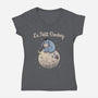 Le Petit Donkey-Womens-V-Neck-Tee-NMdesign